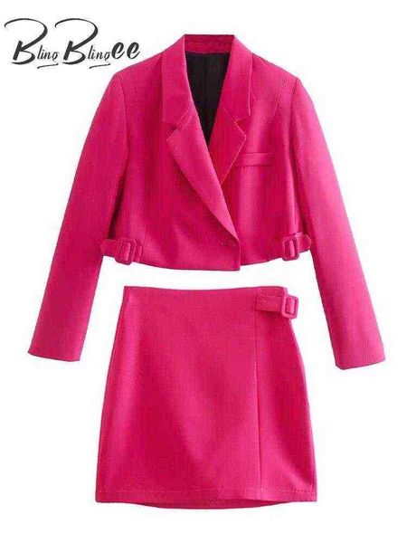 

suit blingblingee autumn 2022 women crop hit single button loose blazer su, White;black