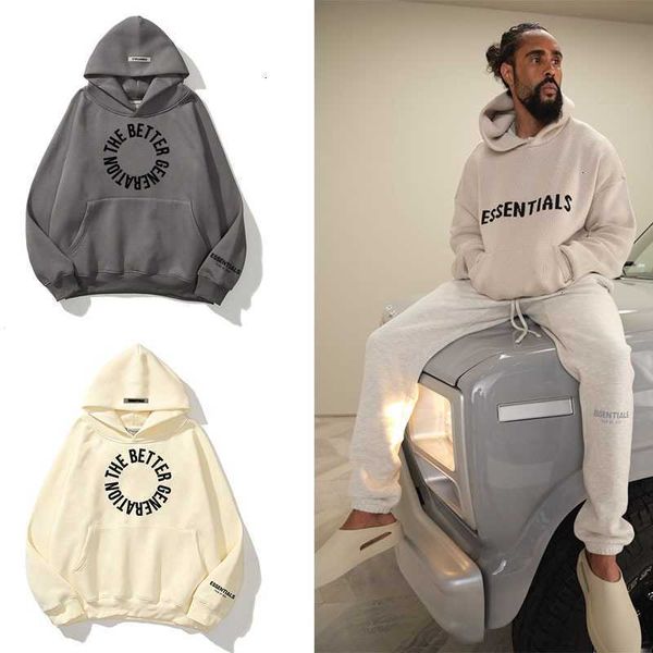 

hoodies hweatshirts fashion brand double thread pullover hoodie couple garden neck sweater, Black