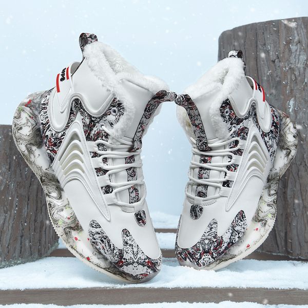 

boots 2023 winter men boots warm men shoes waterproof nonslip plush walk sneakers male tenis shoes sports boots men 221129, Black
