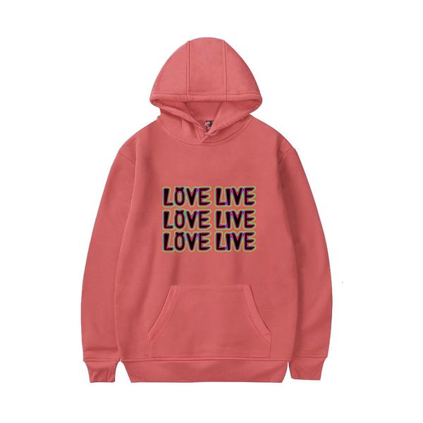 

men's tracksuits lianshuo women's hooded sweater longsleeved printing fashion cartoon animation harajuku casual love live broadcas, Gray