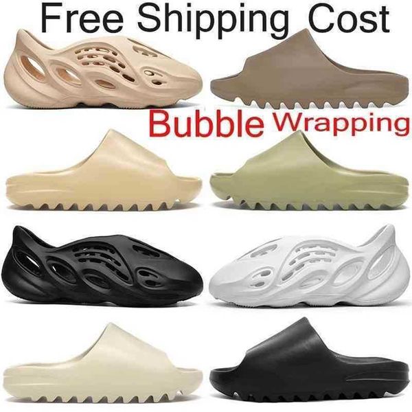 

designer slipper yeesys slides kanyes shoes slippers sandals triple black white bone resin west desert sand earth brown men sneakers