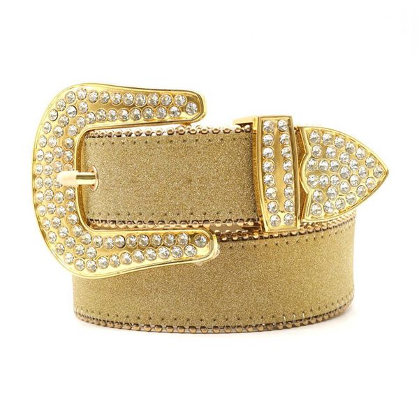 

rhinestone belt men's belt inlaid with handmade pin buckles punk style personalized fashionable versatile jeans miss seller, Black;brown