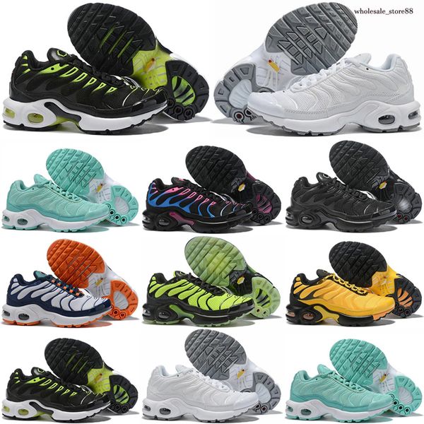 

tn plus running shoes for baby sneakers black bubblegum yolk cherry cool grey neon olive pure platinum dark blue kids sports trainers sneake