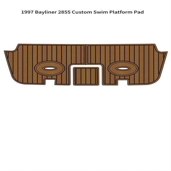 

1997 bayliner 2855 custom swim platform boat eva foam teak deck floor pad mat