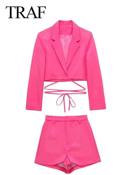 

suit traf youthful dragon fruit color bright women's clothing high street fashi, White;black