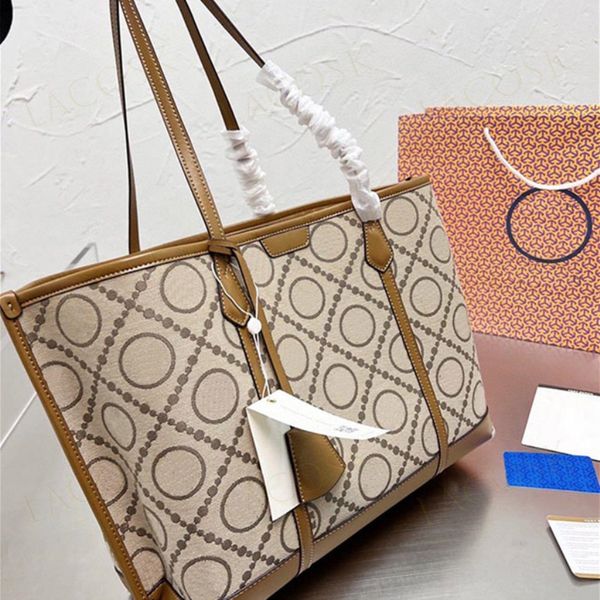

embroid women shopping bag luxurys brand large totes small handbags classic design letter shoulder bags canvas travel purses 26cm 35cm