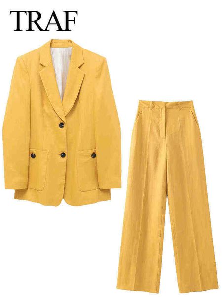 

suit traf women's elegant suit pants and jacket blazer cotton square pocket sol, White;black