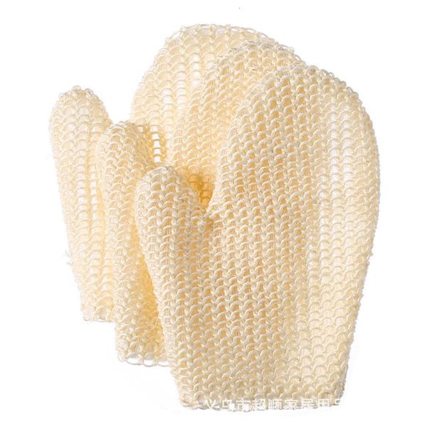 

bath tools accessories sisal gloves peeling exfoliating mitt for shower scrub resistance body massage tool wash skin moisturizing spa foam 2