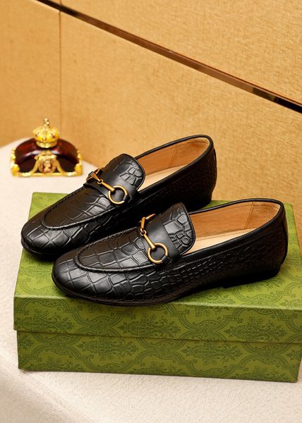 

mens business handmade platform oxfords genuine leather leisure flats male fashion loafers brand designer party wedding dress shoes size 38-, Black
