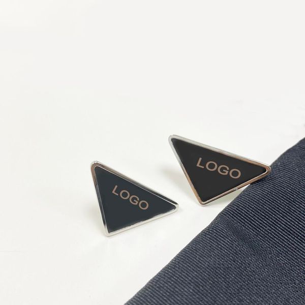 

stud new triangle earrings for women luxury designer fashion ear studs jewelry gifts 2n, Golden;silver