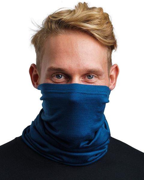 

scarves 100% merino wool neck gaiter bandana women men lightweight ski face mask warmer ring wrap 1 layer warm cover scarf 221129, Blue;gray