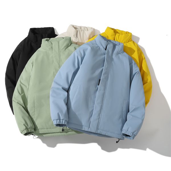 

mens down parkas fashion fruit color bubble jacket casual coat for men the winter outdoor warm thicken shopping puffer 221129, Black