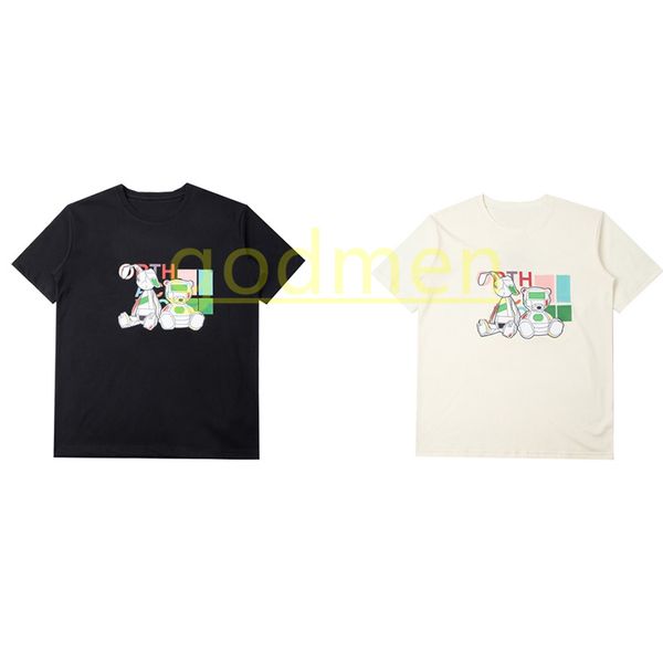 

new mens summer t shirt womens fashion letter print tees couples casual loose size xs, White;black