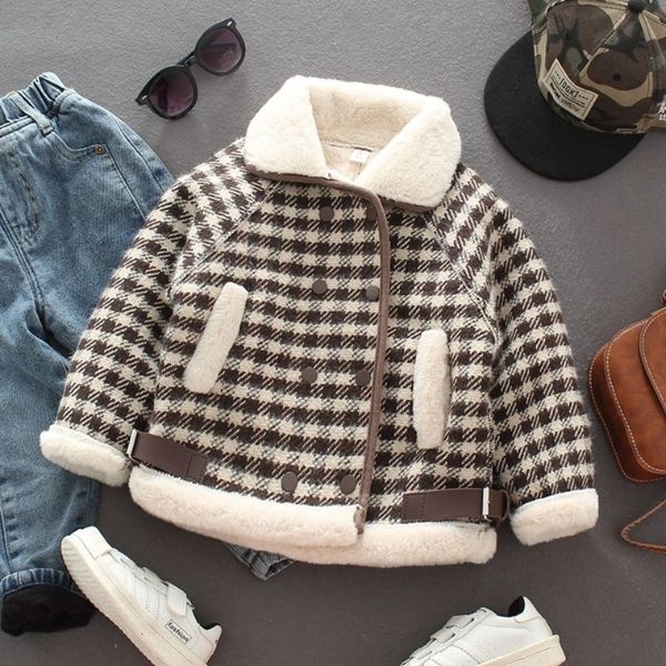 

down coat children's cottonpadded clothes autumn winter fashion clothing turndown collar baby parka boys clothes plush jackets e834 221, Blue;gray