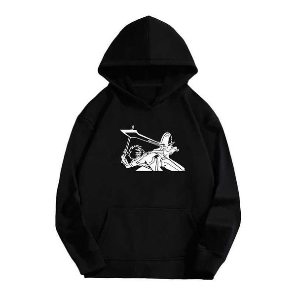 

men's hoodies sweatshirts new sword shenyu series 3d printing hooded pullover sweater coat cosplay animation surrounding, Black