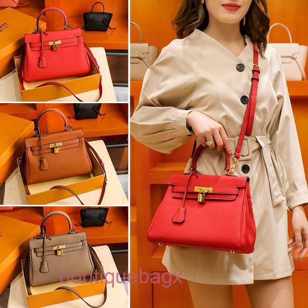 

herme bag kely designer s genuine leather womens single shoulder handbags high sense litchi pattern second eneration 2022 new fashion pu dis