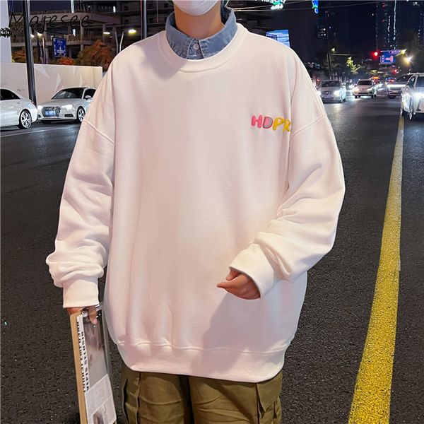 

men's hoodies sweatshirts men streetwear american stylish hip hop crewneck cool teens vitality college design baggy handsome casual ulz, Black