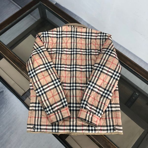 

mens designers down jackets parka down sweater hoody winter short lapel classic chequered stripes puffer vests couples clothing fashion coat, Black
