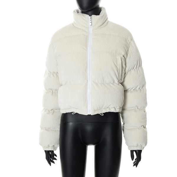 

women down jacket 2022 new fashion winter bright bread cotton coat woman short cotton outwear, Black