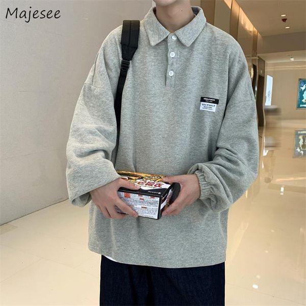 

men's hoodies sweatshirts simple no hat men loose students workout trendy korean style letter outwear males autumn casual 221129, Black