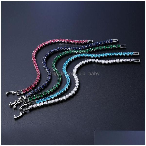 

charm bracelets fahsion jewelry europe men hiphop zircon chain bracelet drop delivery bracelets dhub9, Golden;silver