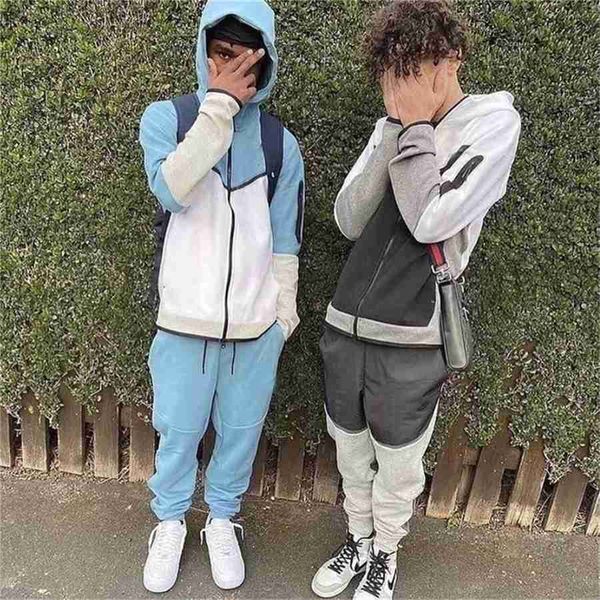 

pant tech fleece jackets high1 quality mens womens tracksuits sports pants hoodies space cotton trousers man tracksuit bottoms techfleeces, Gray