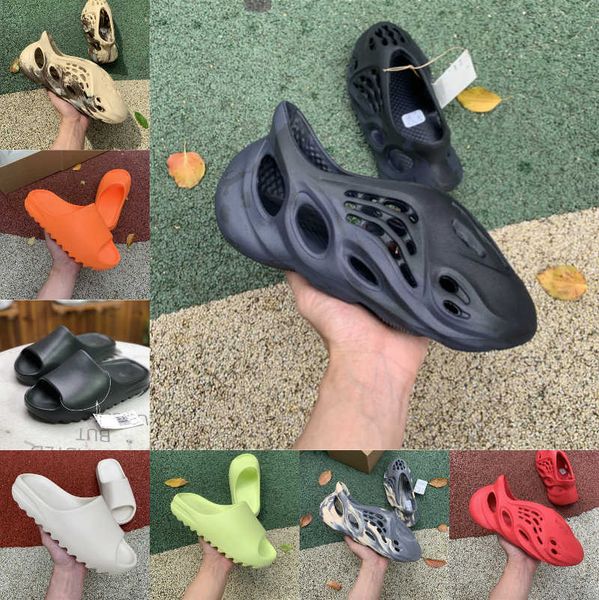 

designer slides slippers desert sand summer earth brown mens women mx cream clay ararat slide sandal graffiti bone rubber mxt moon gray, Black
