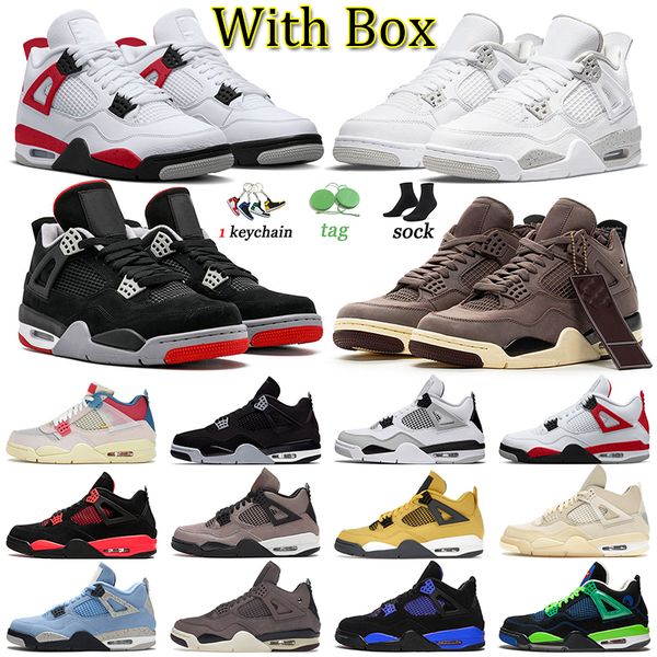

4s black cat 4 jumpman basketball shoes violet ore red cement sports j4 taupe haze woman military off white oreo red thunder infrared canvas