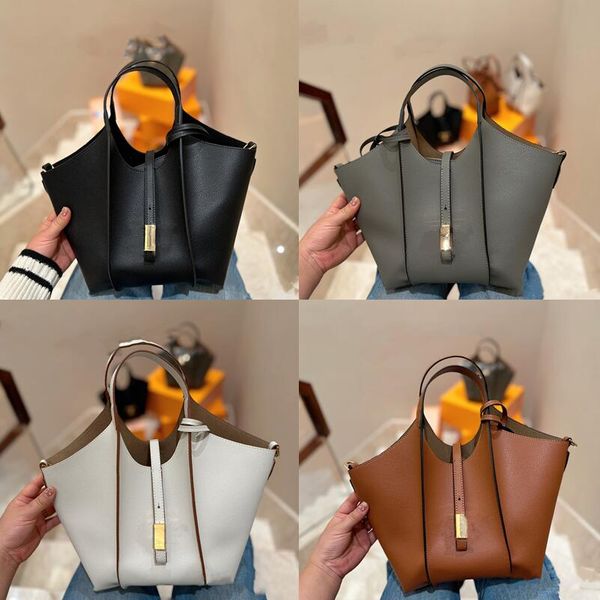 

designers lux grey tote bag orange mini leather shopping handbag orange buckle and snap closure black detachable zipper bags