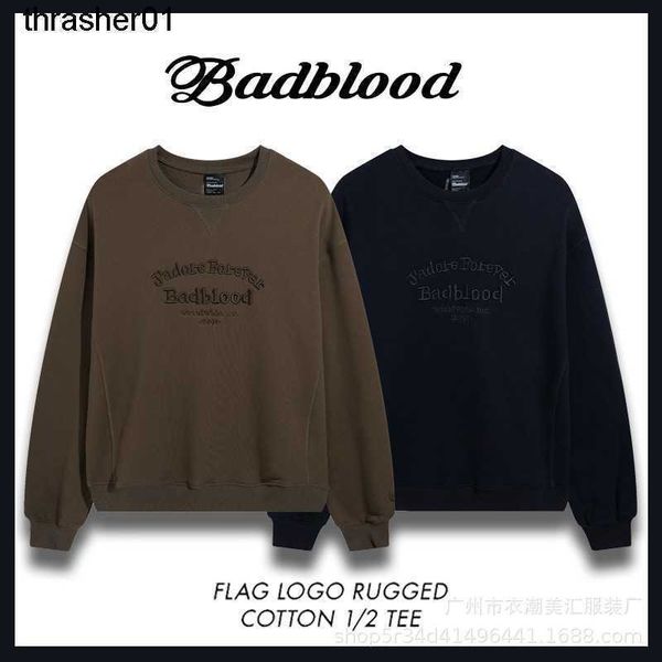 

men's hoodies designer sweatshirts complete badblood new letter embroidery lovers neck sweater long sleeve streetwear hoodie, Black