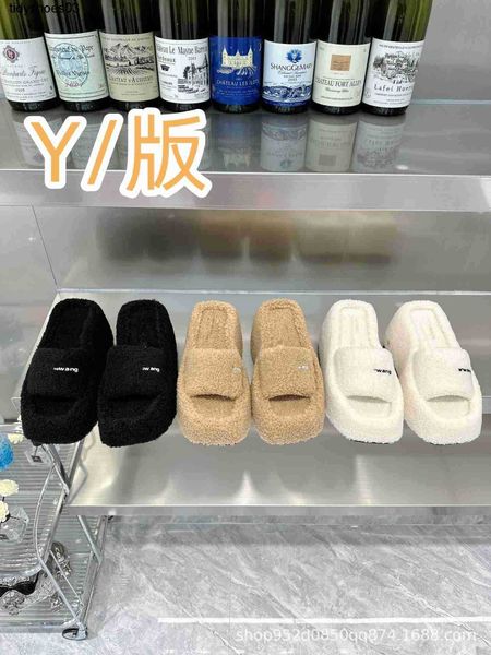 

designer aw king thick soled square head with slippers sponge cake soles stepped on excrement indoor anti-skid size 34-40, Black