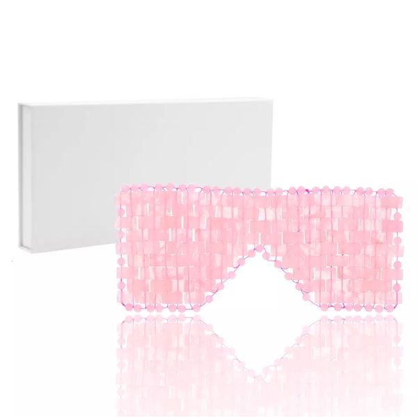 

eye massager natural gemstone bead jade sleep mask rose quartz amethyst promote relaxation gua sha body massage tool for health care 221129