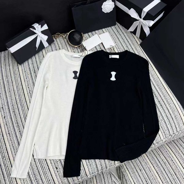 

womens sweaters hoodies 22aw slim tees fashion women warm casual underwear pure color size s-l, White;black