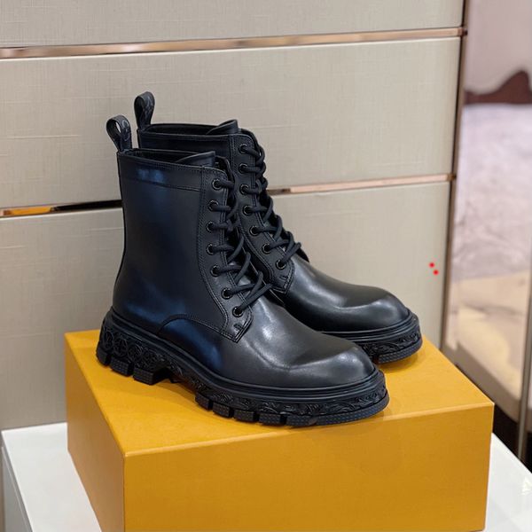 

2023 man martin boots for woman black genuine leather autumn winter new matte fashion wearing r men dress shoes size 39-45 -m034