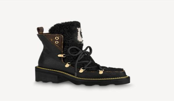 

2021 new beaubourg ankle boots women fashion martin boot designer wool winter leather bootss with box size eur 35428603604, Black