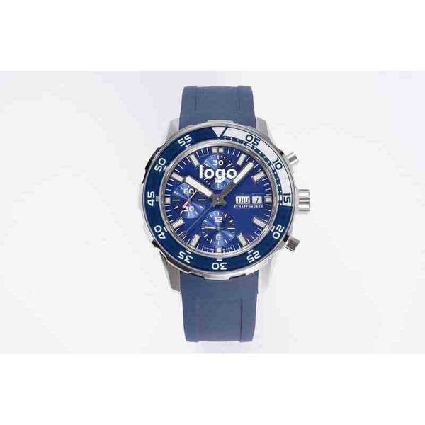 

lw iw3767 chronograph sports 44mm eta waterproof movement diving watch moz2, Slivery;brown