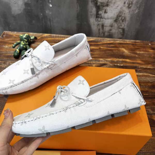 

major driver estate loafer shoes designer men arizona hockenheim loafers embossed fashion leather casual shoe si, Black