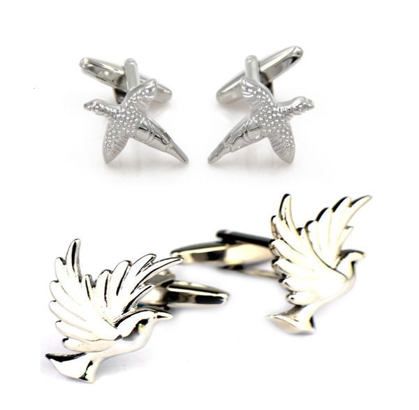 

cuff links 10pairs lot flying bird seagull links sea gull dove of peace s men s jewelry accessory wholesale 221130, Silver