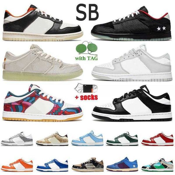 

boots 2022 fashion sb shoe mens fashion lpl black white unc running sneakers parra abstract art mummy halloween grey fog chunky low skatebo