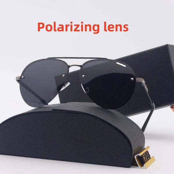 

luxury sunglasses polarizing lens designer womens mens goggle senior eyewear for women eyeglasses frame vintage metal sun glasses with box l, White;black