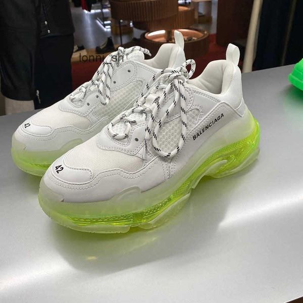 

designer shoes trendy balencigass roller skates daddy 2022 third crystal home generation worn ins thin thick air cushion sneakers