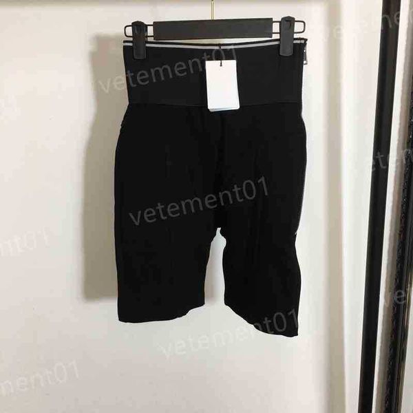 

womens shorts fashion brand wang alphabet webbing high waist body shaper yoga sweatpants stretch luxury designer y shorts, White;black