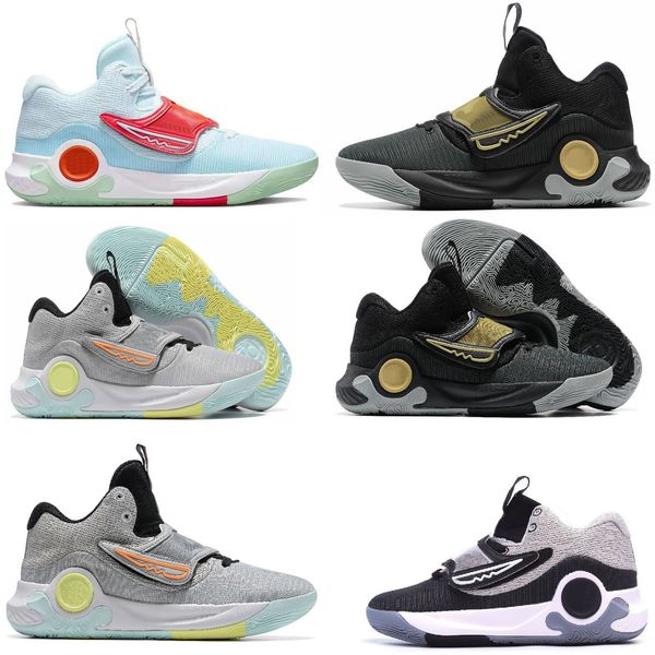 

kevin t kd trey 5 x basketball shoes mens sneakers ix v blue chill black metallic gold white grey christmas sports tennis shoes us 7-12 40-4