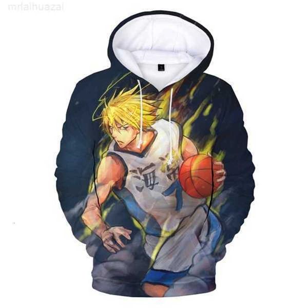 

men's hoodies sweatshirts anime kuroko no basket basuke cosplay costume seirin school uniform tetsuya kagami taiga 3d sweatshirtszi2h, Black