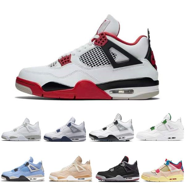 

4 basketball shoes for men 4s military black cat sail red thunder white oreo cactus jack blue university infrared cool grey mens sports snea