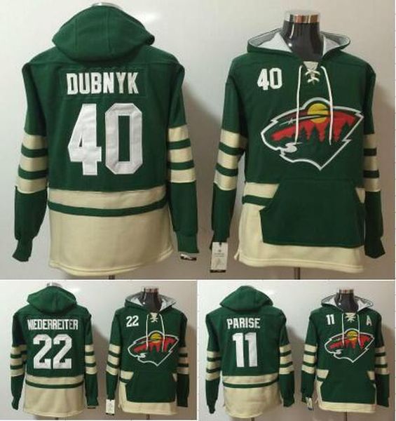 

minnesota wild hockey hoodie 11 zach parise 22 nino niederreiter 40 devan dubnyk minnesota wild jerseys stitched jersey custom any name, Black;red