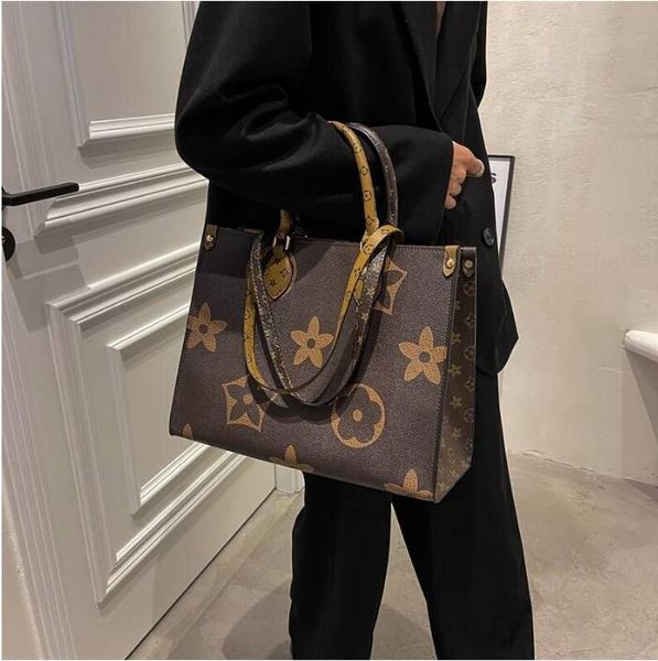 

2023 designer bag fashion onthego women the tote bag handbags messenger ladies shoulder shopping package classic crossbody bags totes