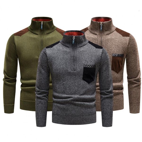 

mens sweaters spring vintage pullover thicken plush thermal 221130, White;black