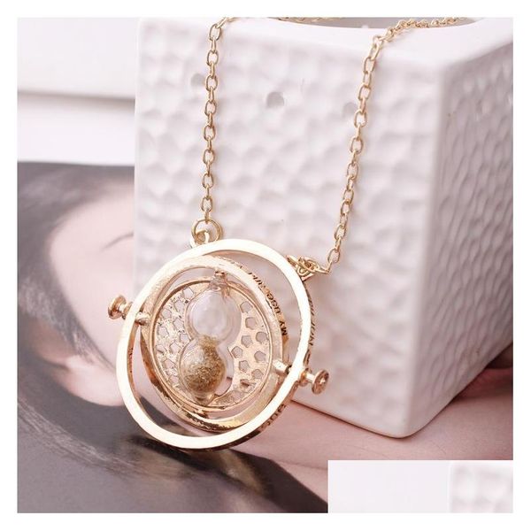 

pendant necklaces fashion jewelry vintage men women necklace hourglass pendant sweater drop delivery necklaces pendants dhsw3, Silver