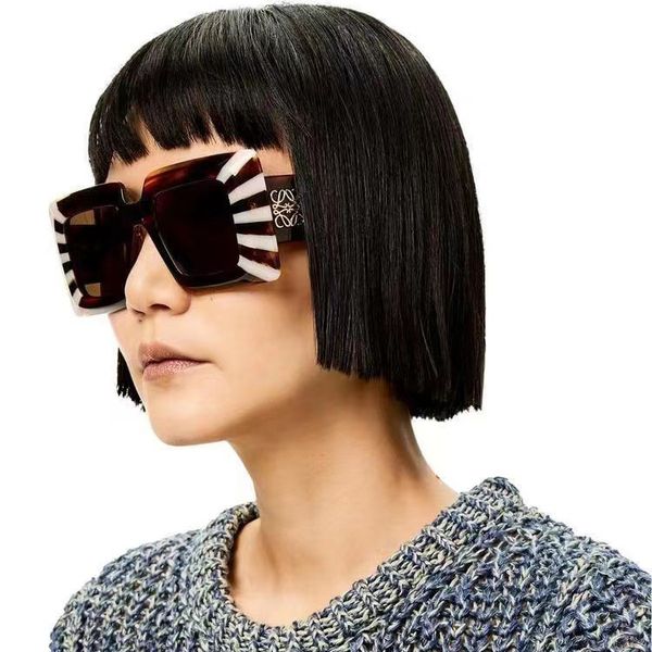 

fashion square sunglasses for women brand designer oversized vintage female classic retro glasses with wide legs and flat uv400 glasses, White;black